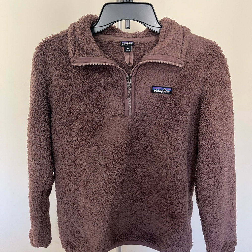 Patagonia Women's Brown Fleece Quarter-Zip Pullover